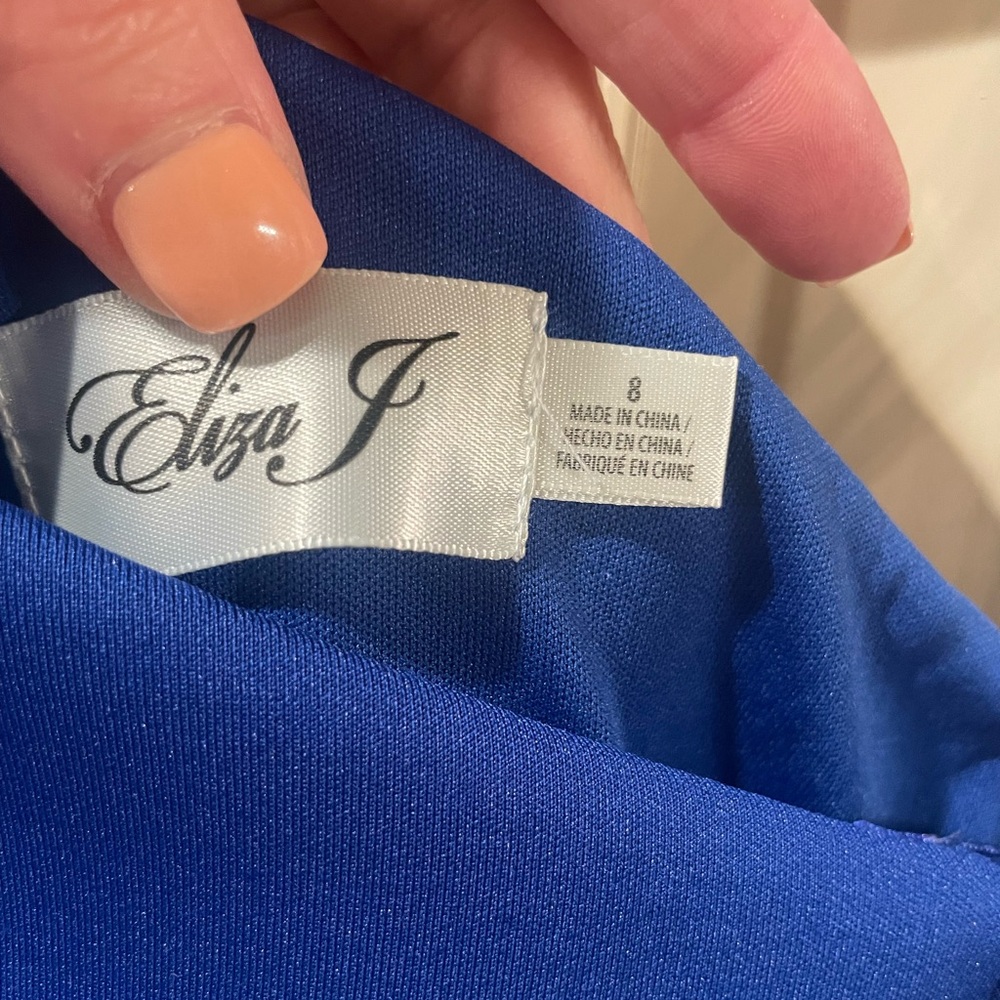 Royal blue cocktail dress - Picture 3 of 4